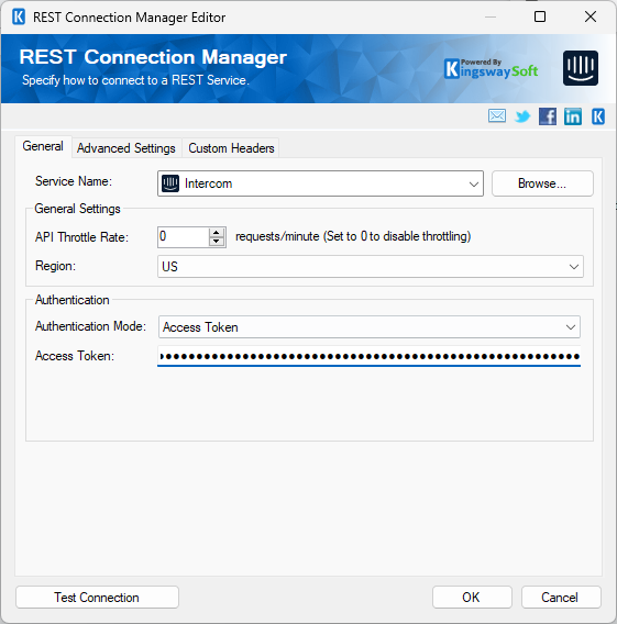 SSIS REST Intercom Connection Manager